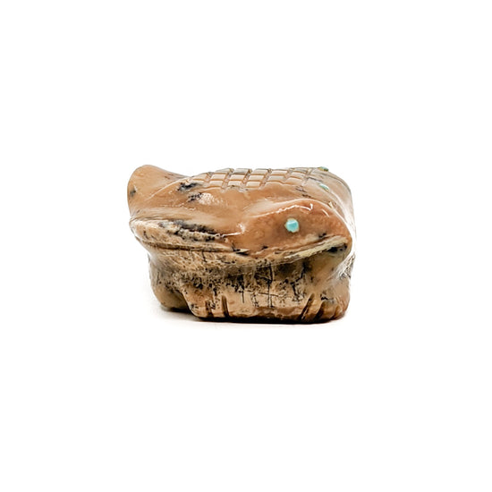 Smiling Frog with Turquoise Spots - Zuni