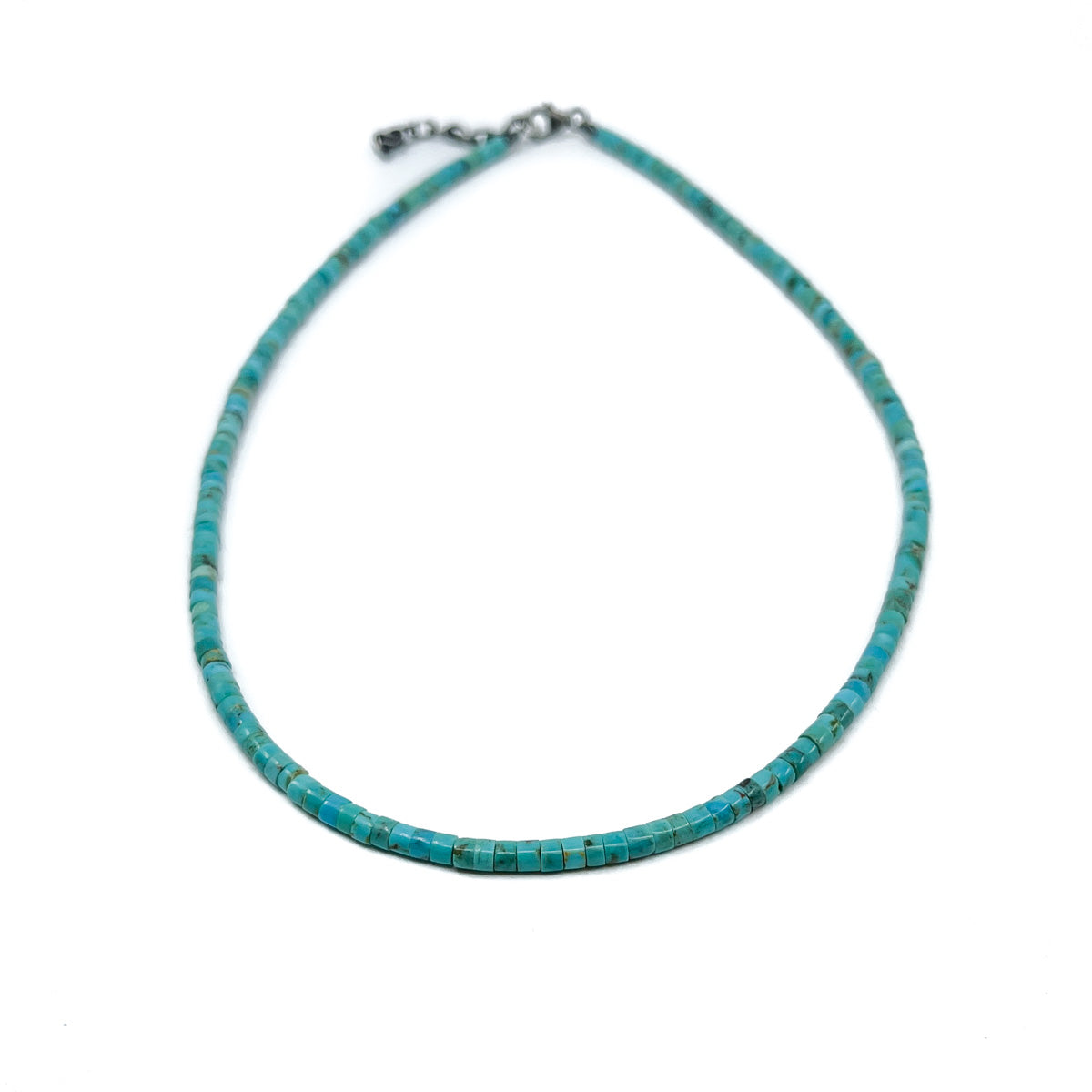 Blue Turquoise Choker Necklace - Santo Domingo Pueblo