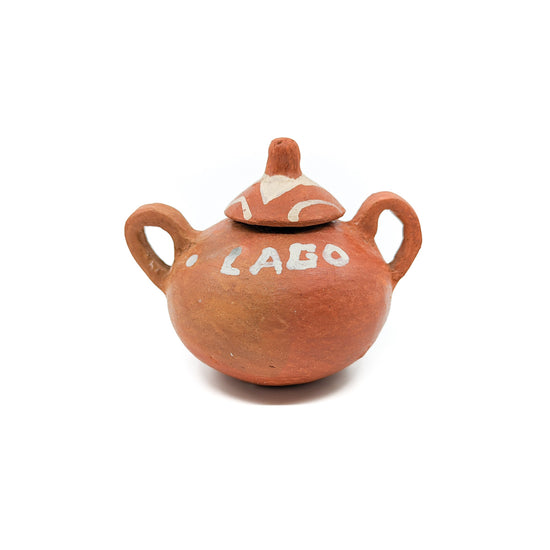 Small Rarámuri Lidded Bowl with Handles