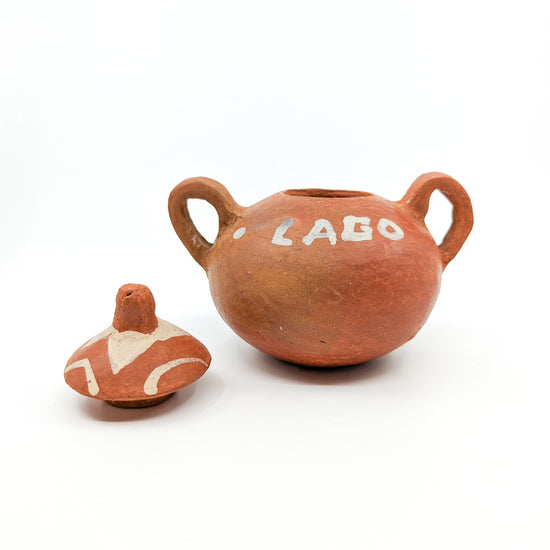 Small Rarámuri Lidded Bowl with Handles