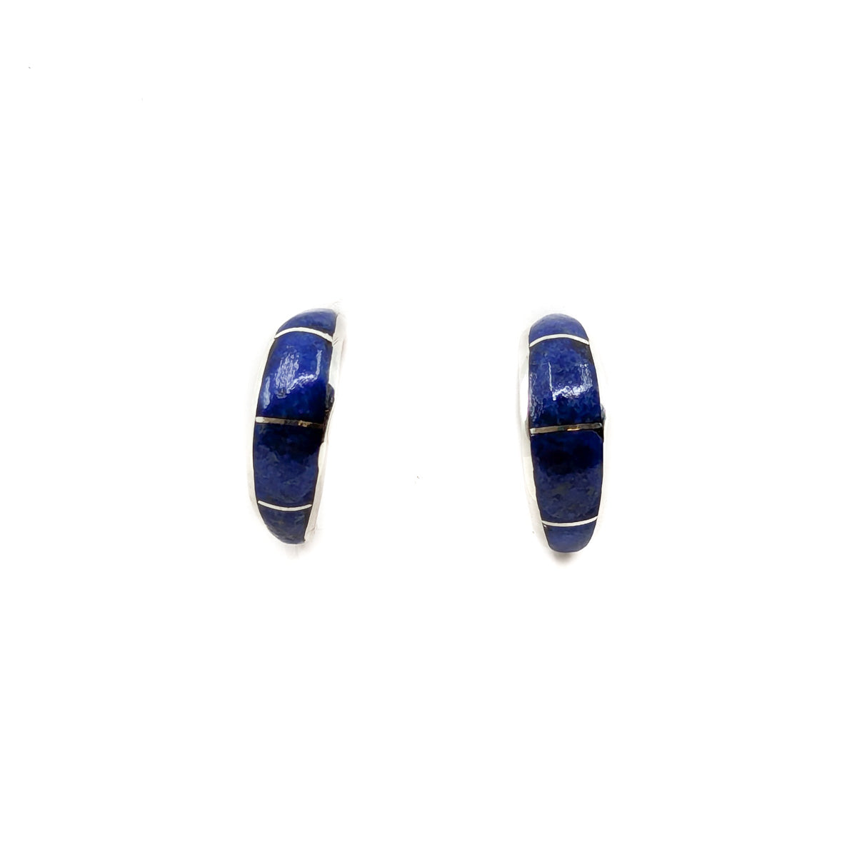 Lapis Hoop Earrings