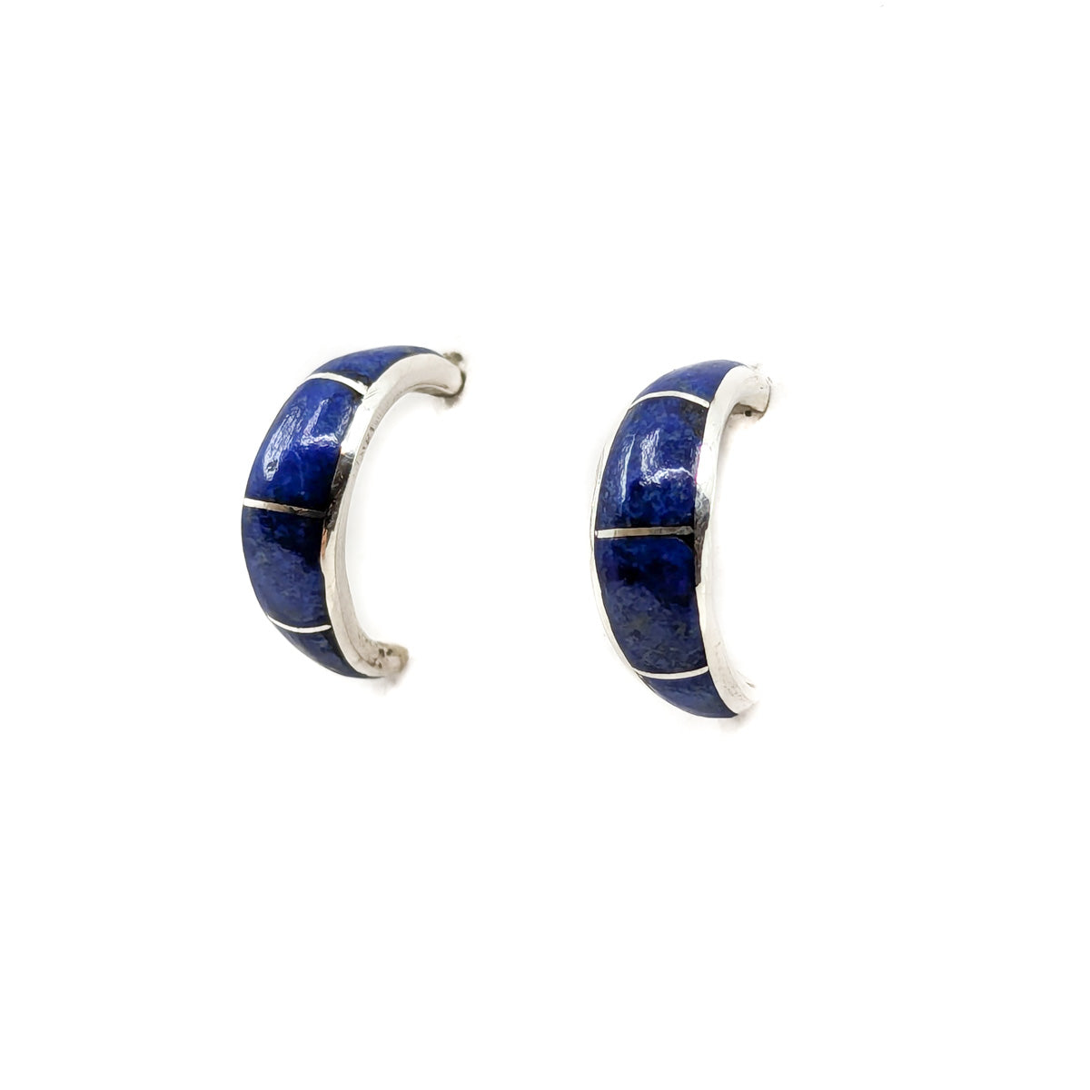 Lapis Hoop Earrings