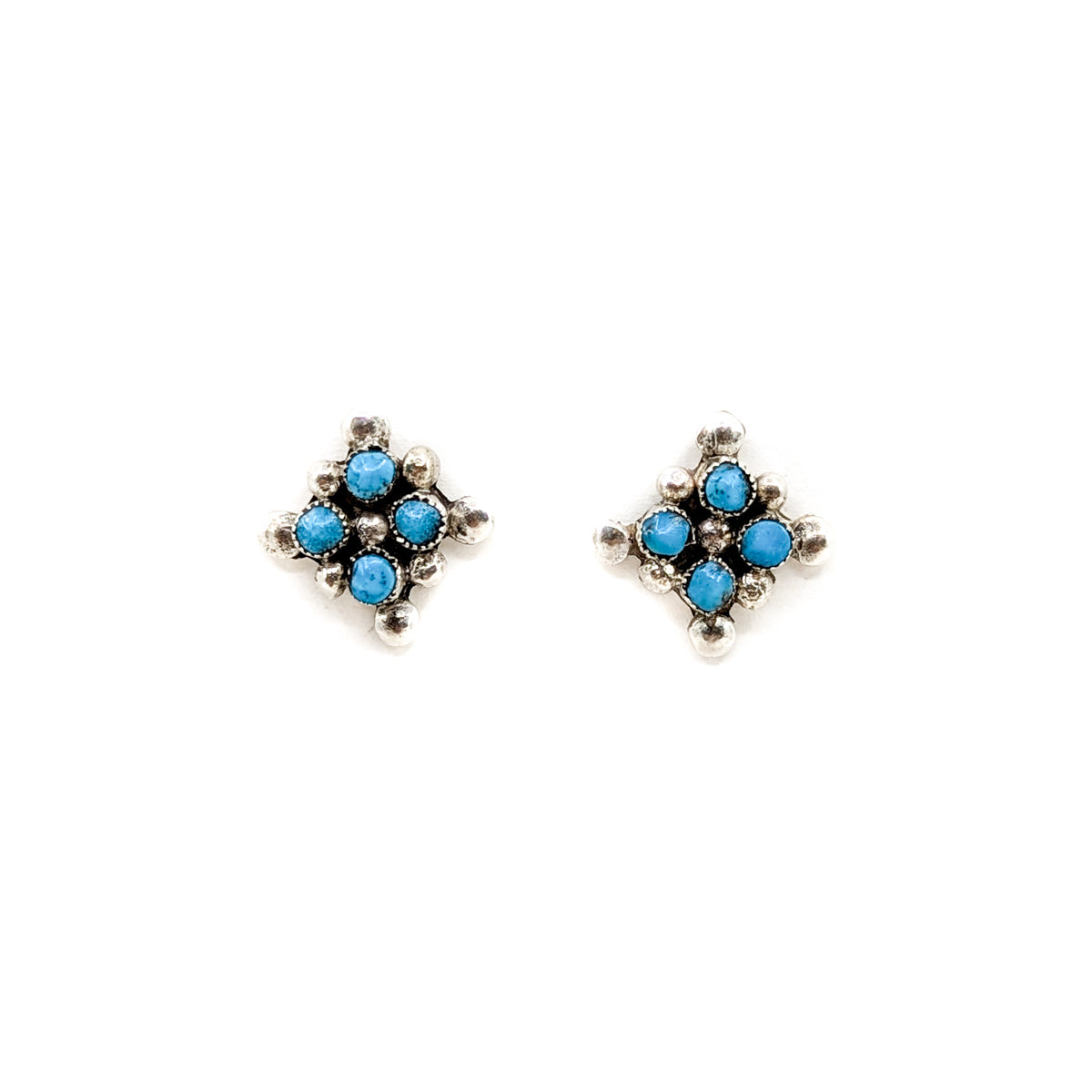 Square Petit Point Earrings