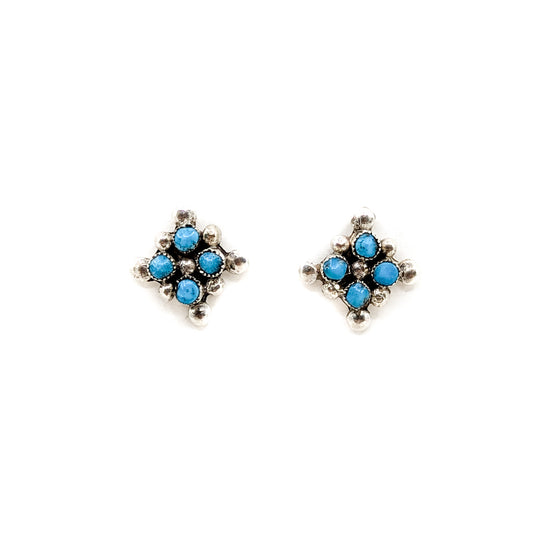 Square Petit Point Earrings