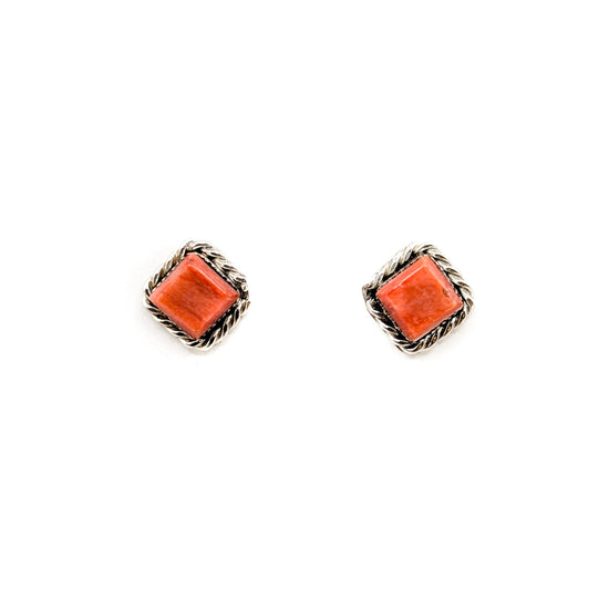 Spiny Oyster Shell Stud Earrings