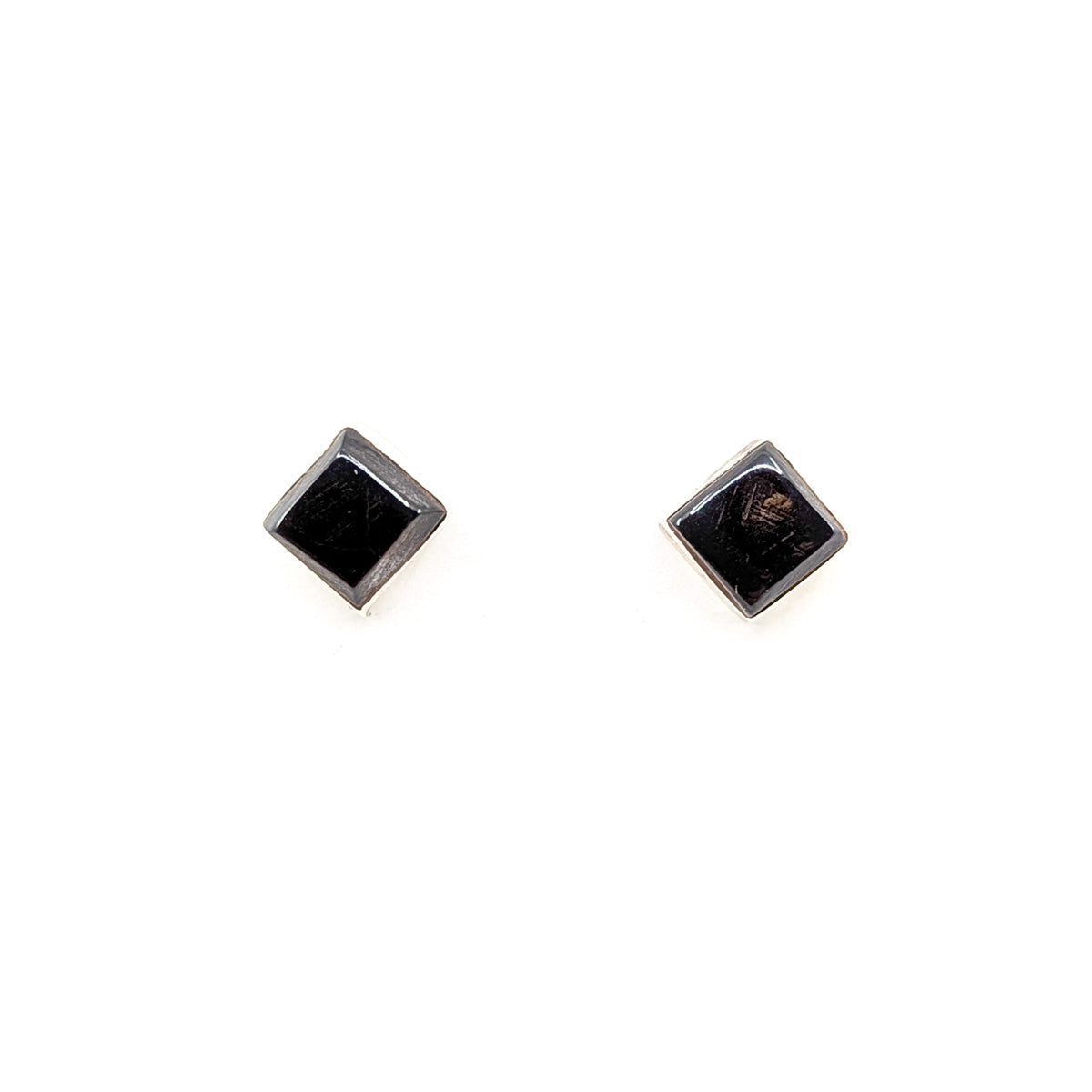 Zuni Square Stud Jet Earrings