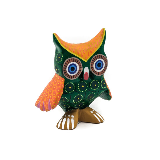 Green and Orange Owl