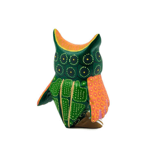 Green and Orange Owl