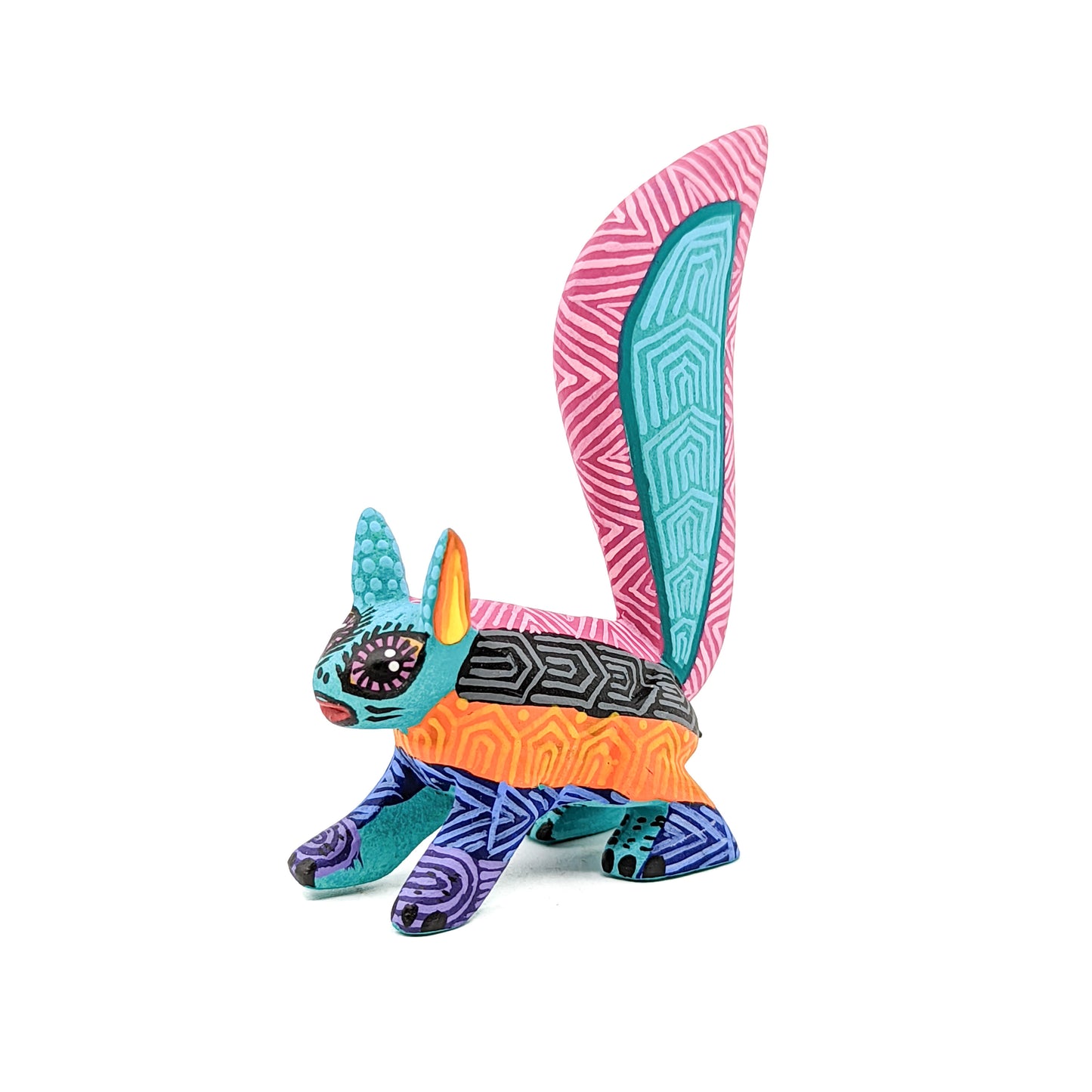 Teal & Hot Pink Squirrel