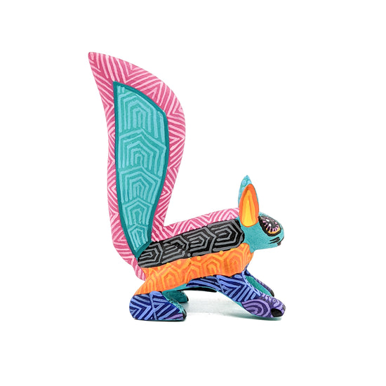 Teal & Hot Pink Squirrel