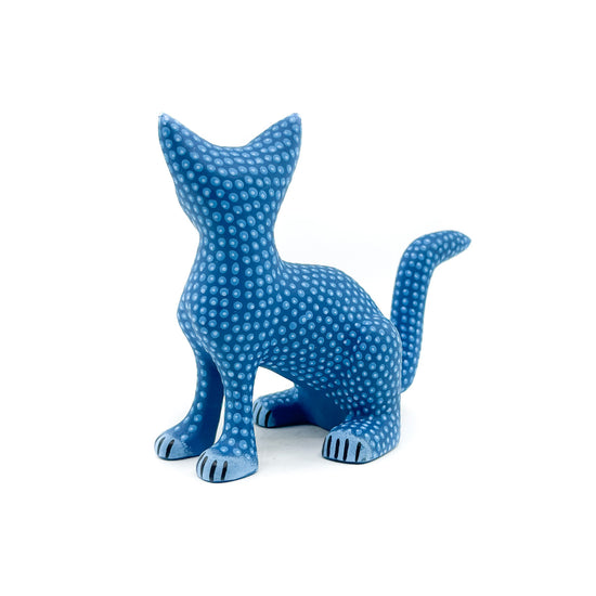 Blue and Teal Spotted Cat