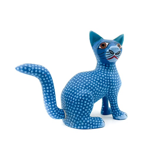 Blue and Teal Spotted Cat