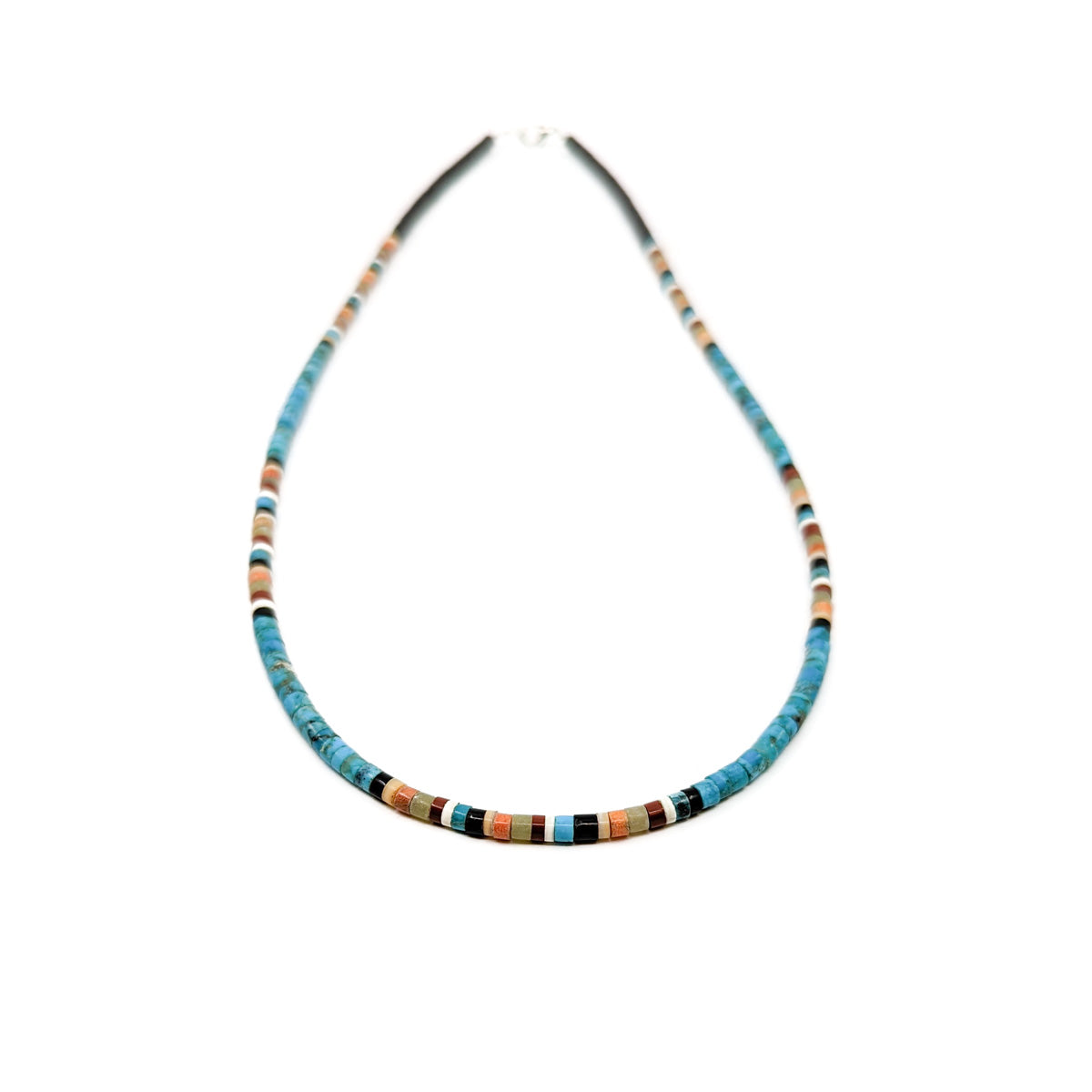 Turquoise Heishi Bead Necklace