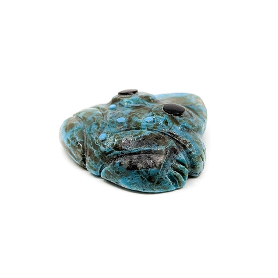 Turquoise Frog with Turquoise Accents by Georgette Quam