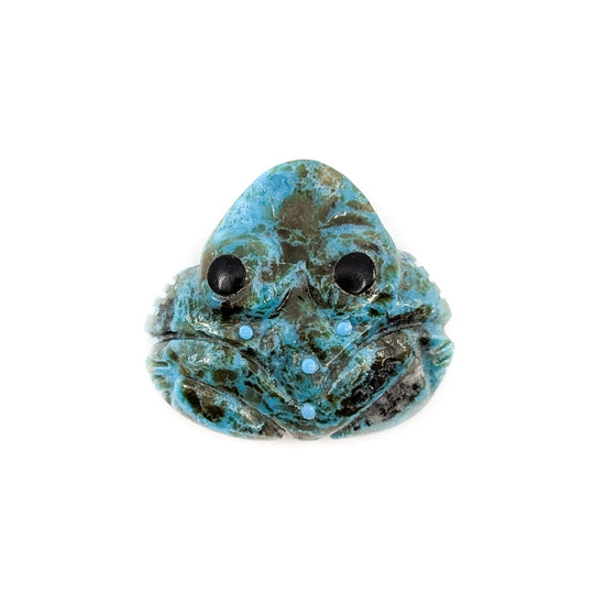 Turquoise Frog with Turquoise Accents by Georgette Quam