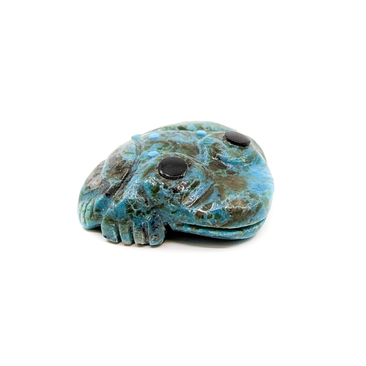 Turquoise Frog with Turquoise Accents by Georgette Quam