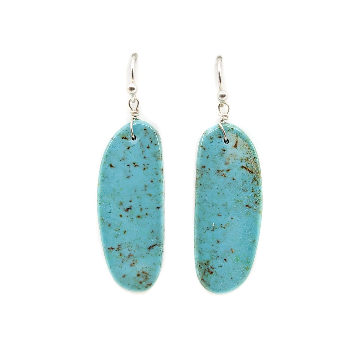 Elongated Slab Earrings