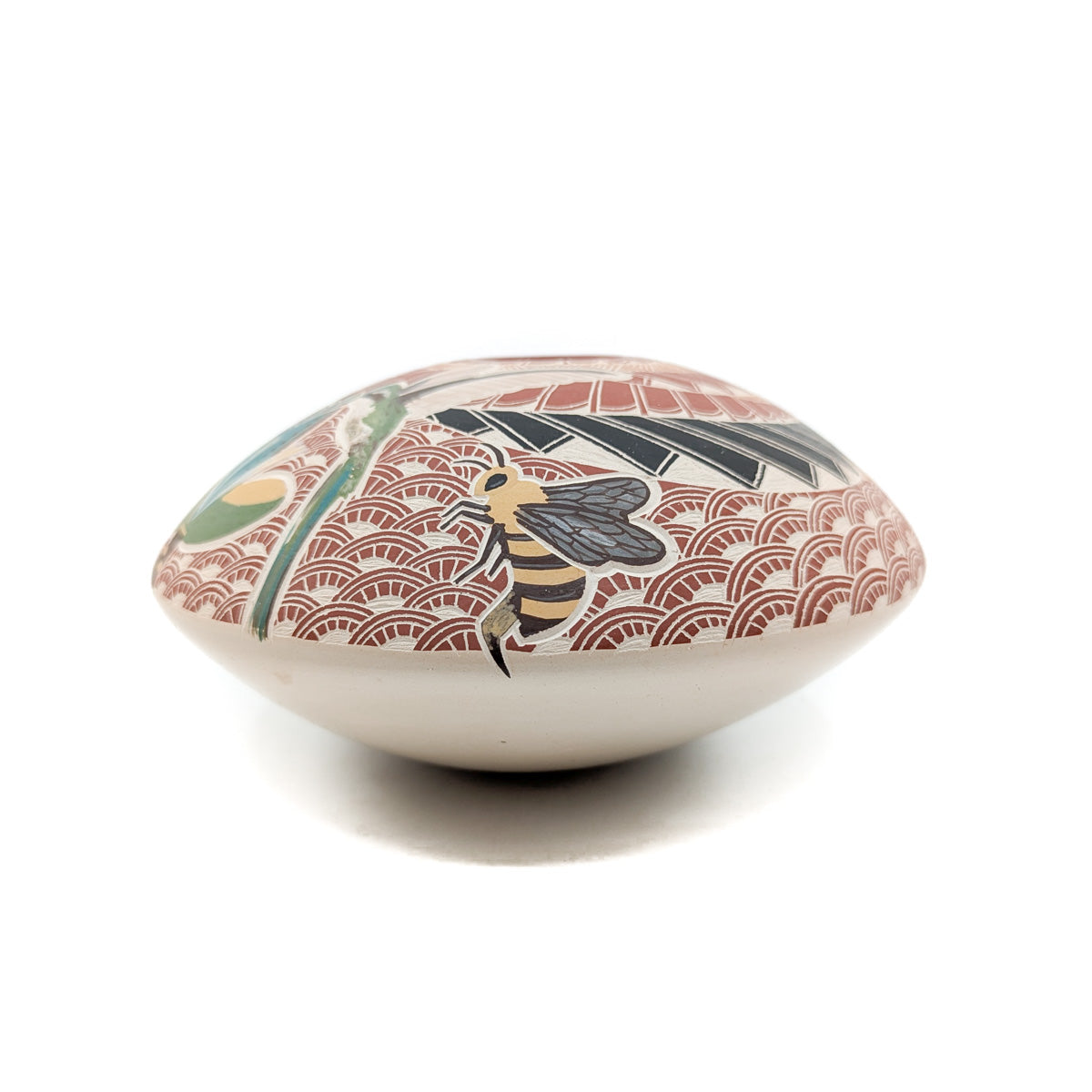 Beautifully Painted Bumblebee Seed Pot