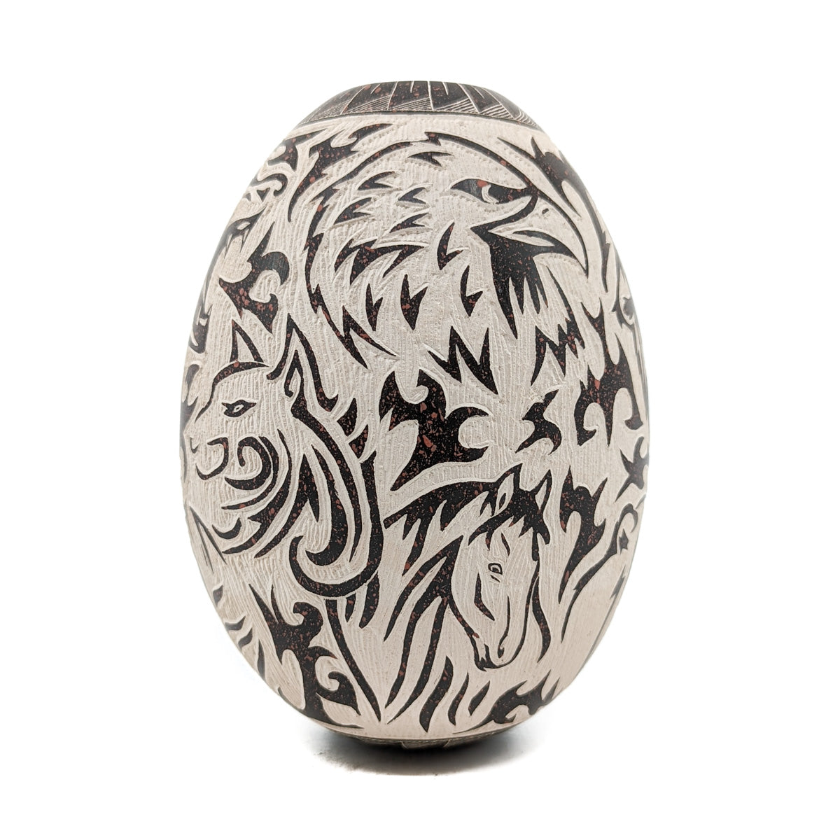 Abstract Sgraffito Wildlife Jar – Native-Seeds-Search