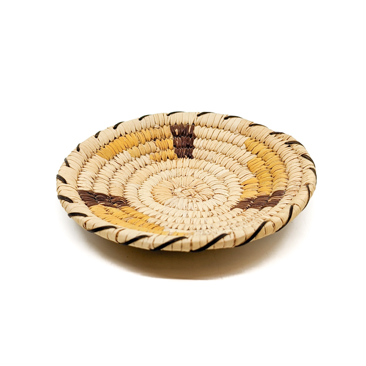 Small Polychrome Tohono O'odham Basket - Circa 1980