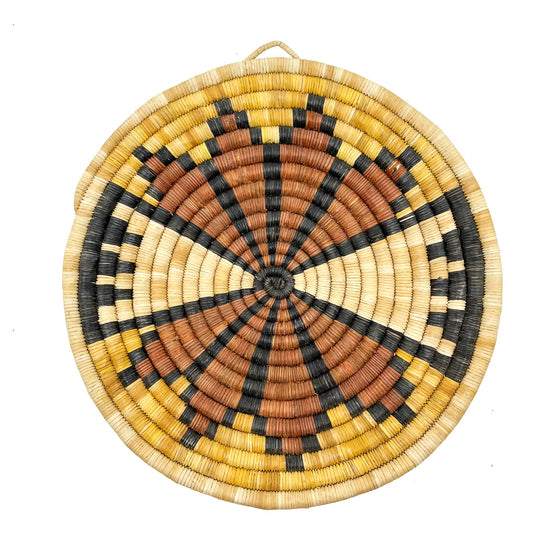 Hopi Coiled Polychrome Eagle Feather Motif