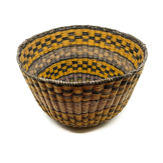 Vintage Hopi Wicker Polychrome Wedding Bowl