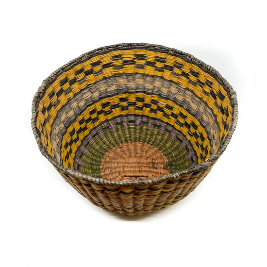 Vintage Hopi Wicker Polychrome Wedding Bowl