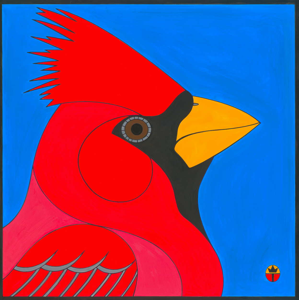 NEW! Wil Taylor: "Cardinal" (Framed Print 12"x12")