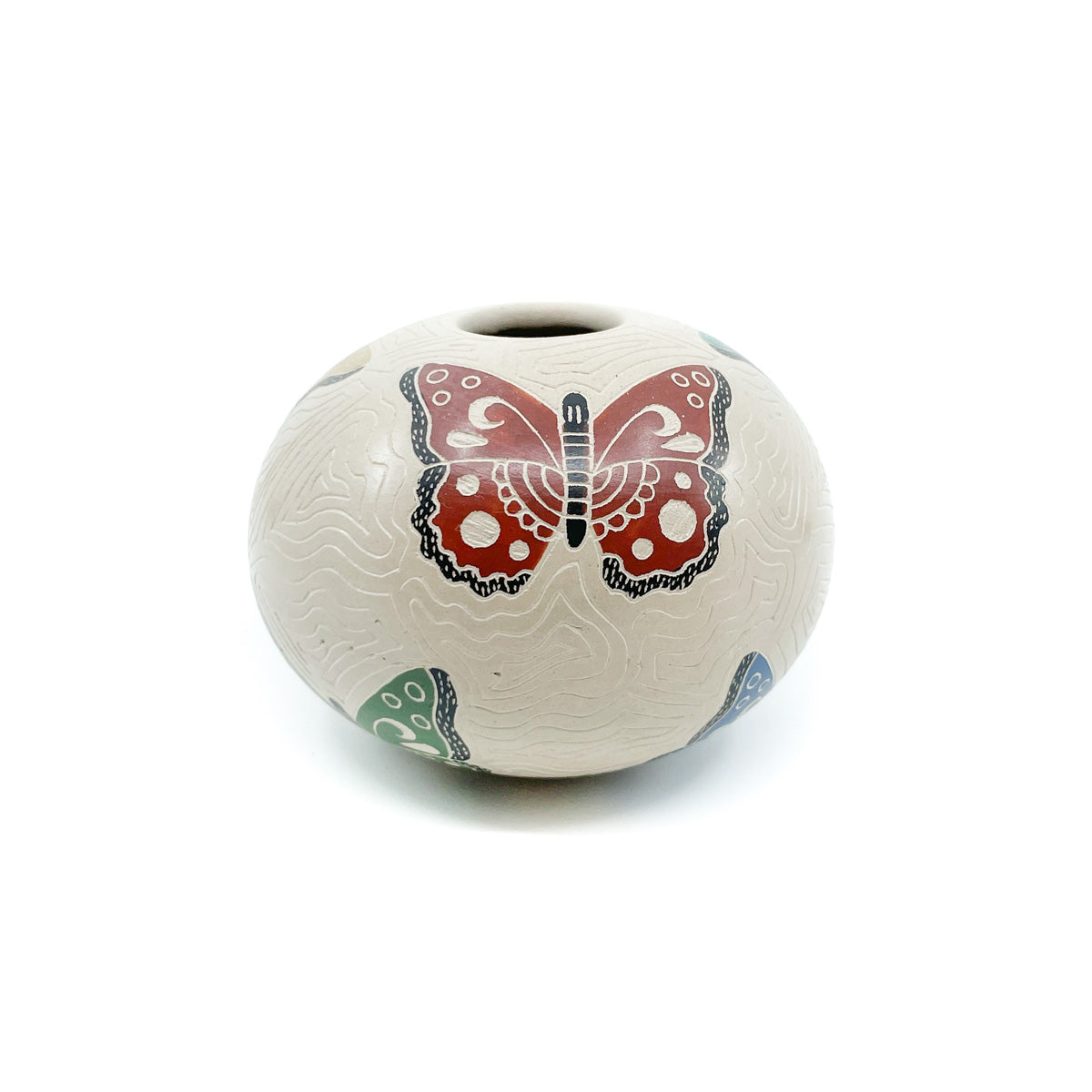 Multicolor Butterflies Seed Pot